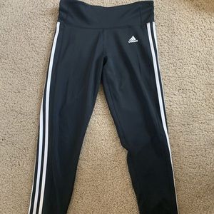 ADIDAS Black Striped Leggings